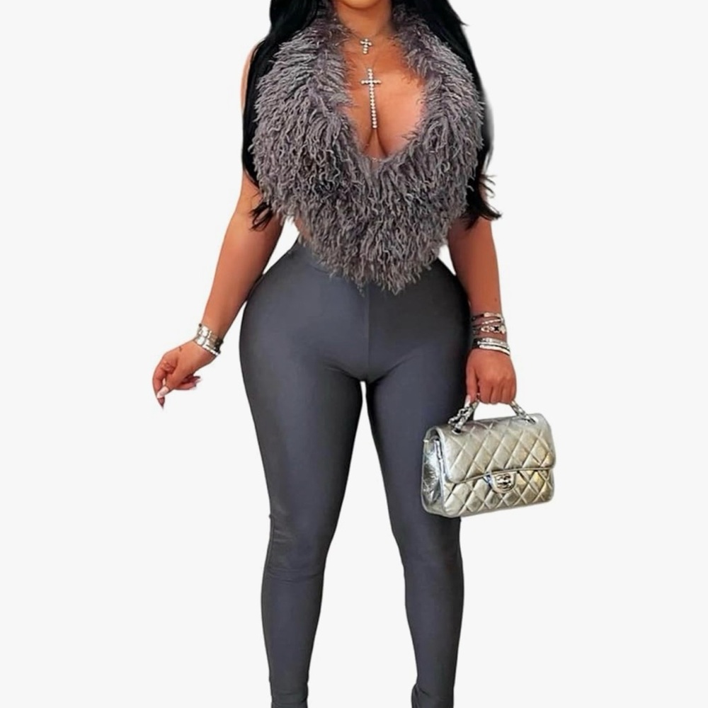 Stylish Gray Women's Jumpsuit